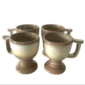 Frankoma Pottery Westwind Mugs (4) Desert Gold